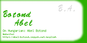 botond abel business card